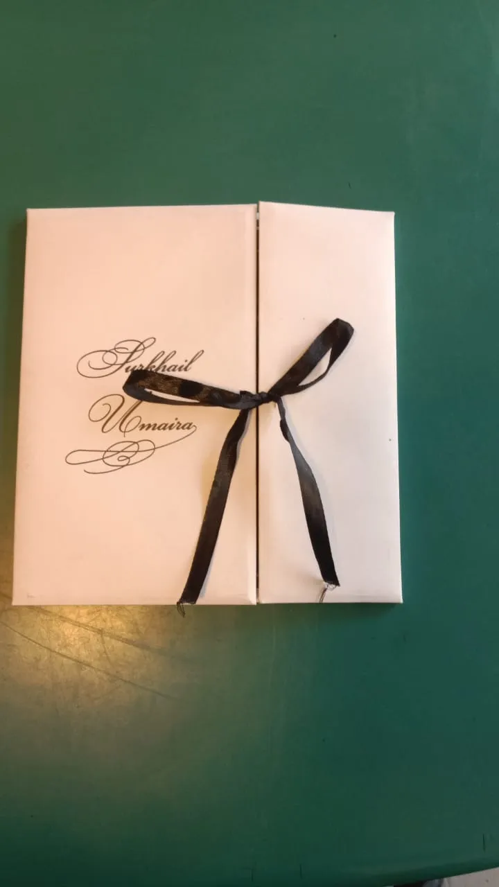 Ribbon Wedding Card