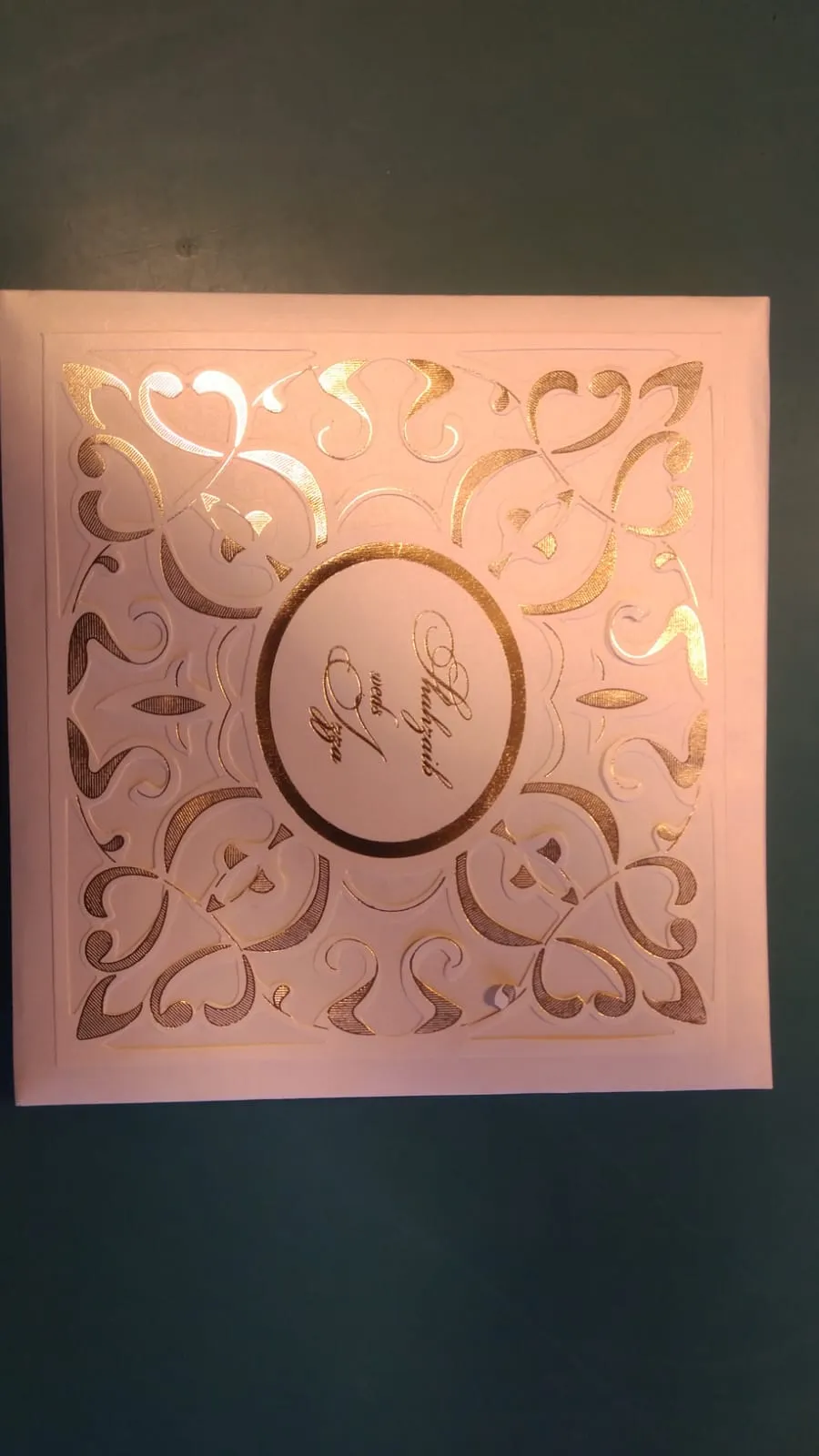 Simple Box Wedding Invite