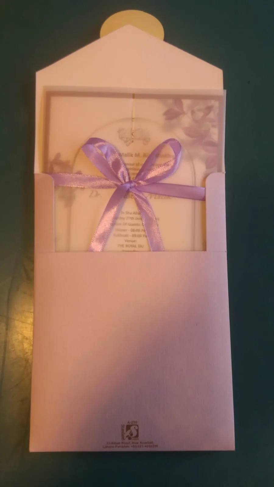 Daughter Wedding invite - elegant scroll invitation with Urdu and English text