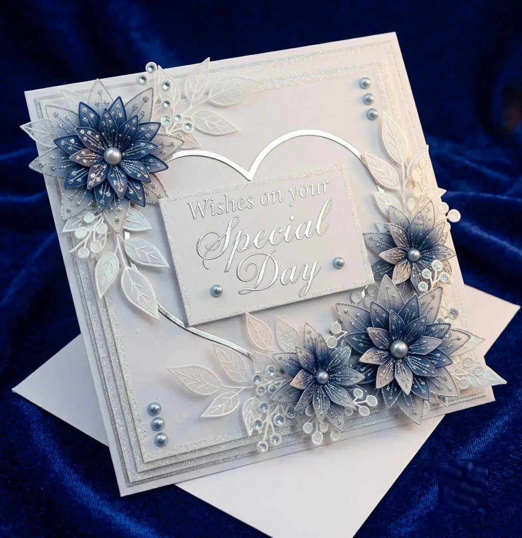 Handmade wedding shadi invitation card - luxurious presentation with protective box